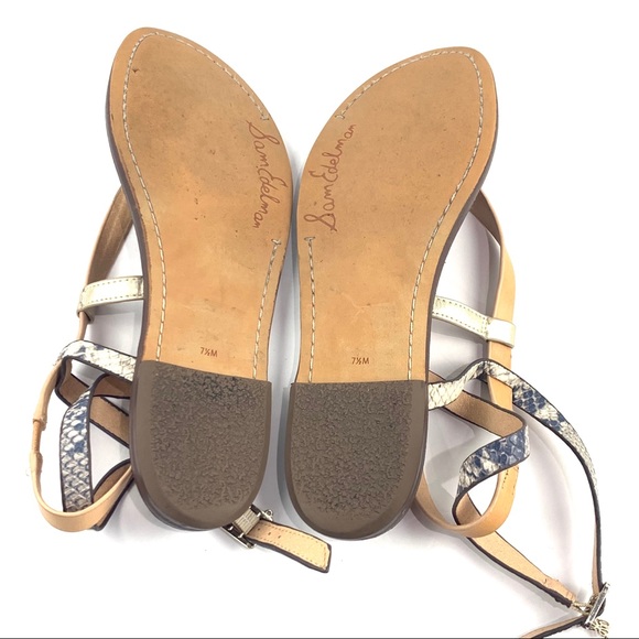 Sam Edelman Garrick Ankle Strap Thong Sandals 7.5 - Picture 8 of 8